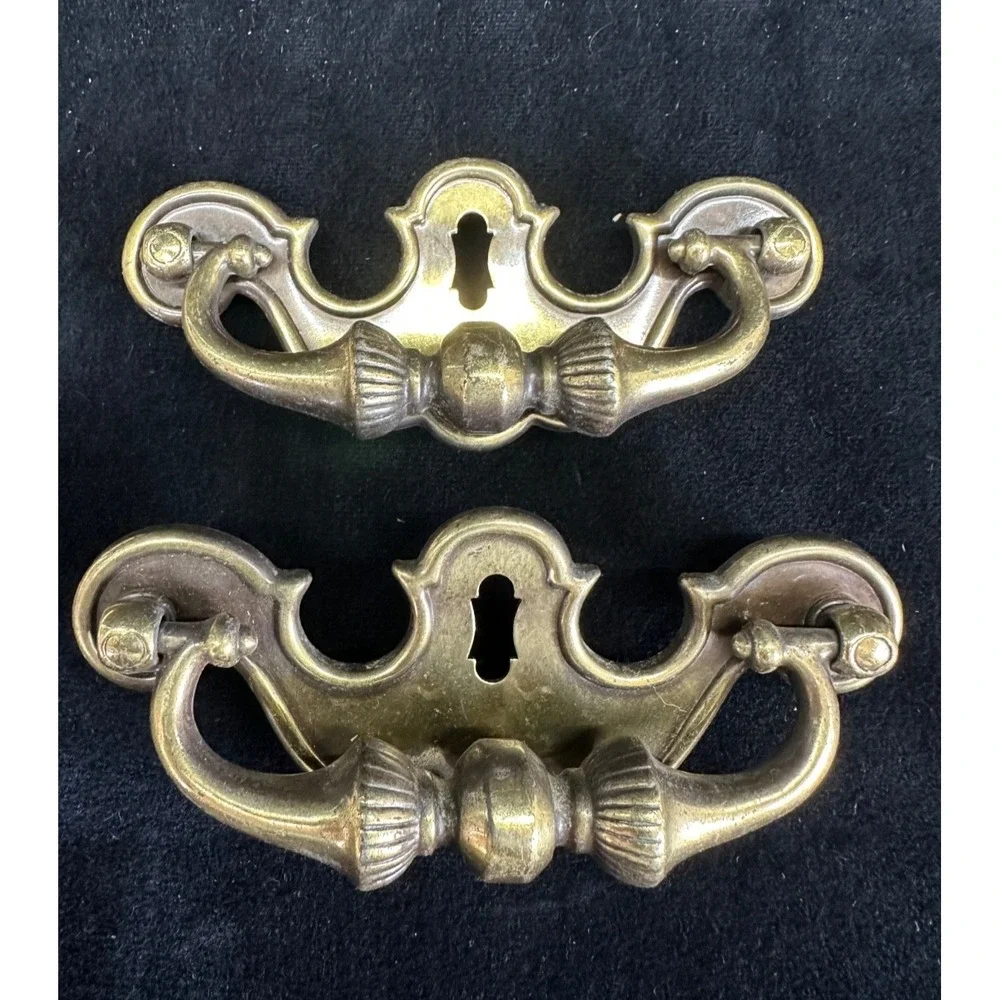 Vintage Brass Drawer Pulls Vintage Hardware MCM 4.5